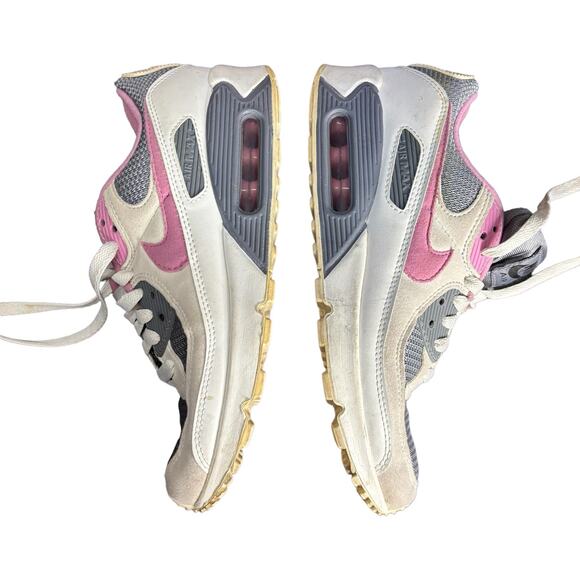 Nike Air Max 90 women’s 8.5 – grey pink running sneakers, retro vintage vibes - Picture 8 of 14